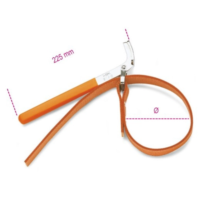 Vendita online Chiavi a nastro per filtri olio 160 mm. art.1490/1